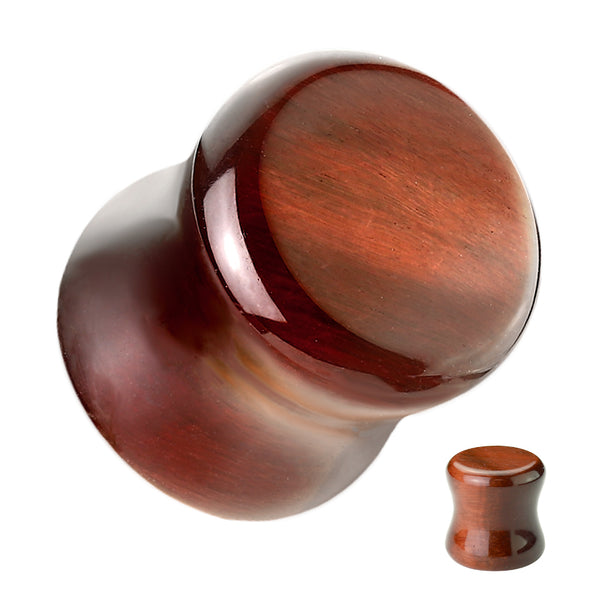Organic Natural Red Tiger's Eye Double Flared Stone Plugs - Pierced Universe