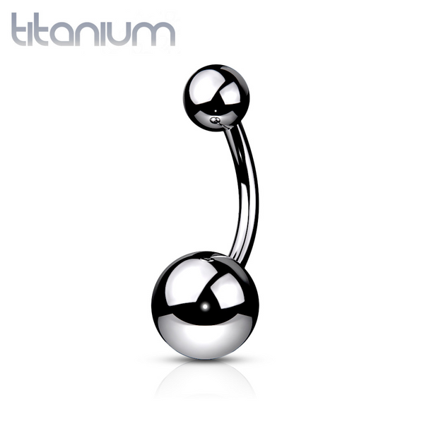 Implant Grade Titanium Ball Stud Belly Ring - Pierced Universe